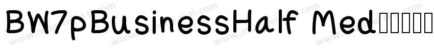 BW7pBusinessHalf Med字体转换